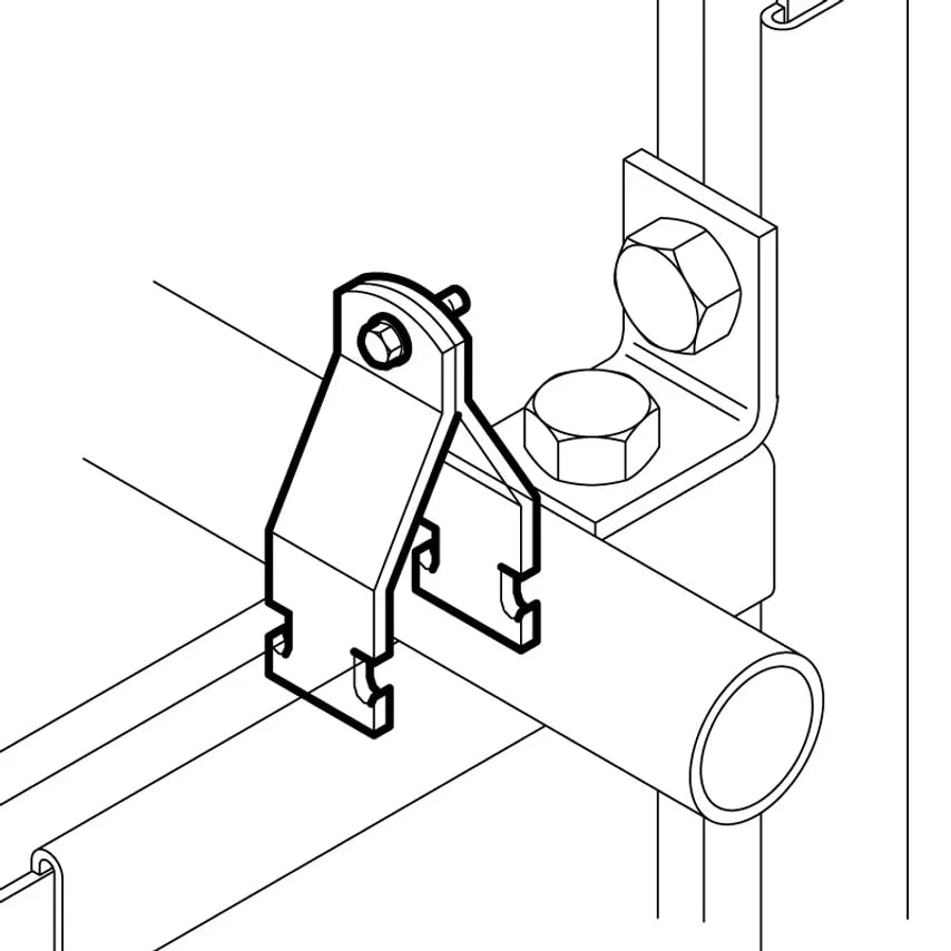 Pipe Clamp 10-14mm Pre-Galvanised Mild Steel