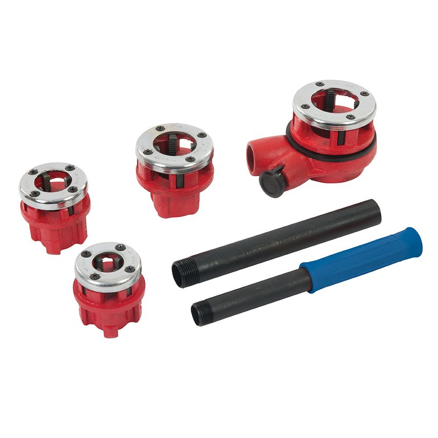 Pipe Threading Kit 5 Piece 1/2 , 3/4 , 1 & 1-1/4 BSPT
