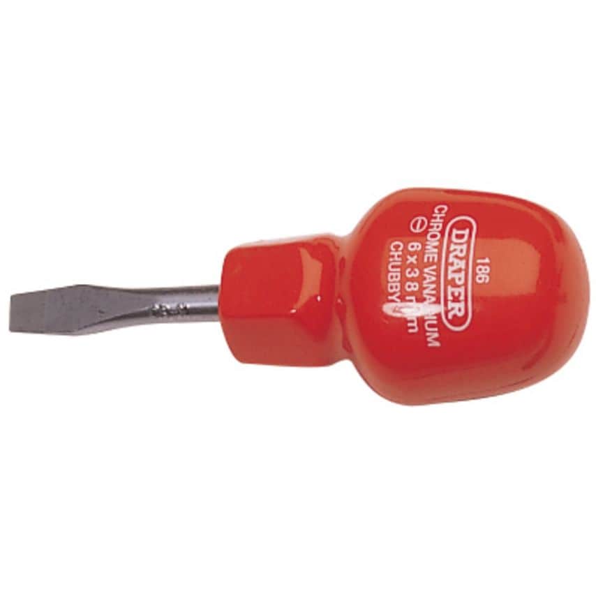 Plain Slot Cabinet Pattern Chubby Screwdriver 6x38mm