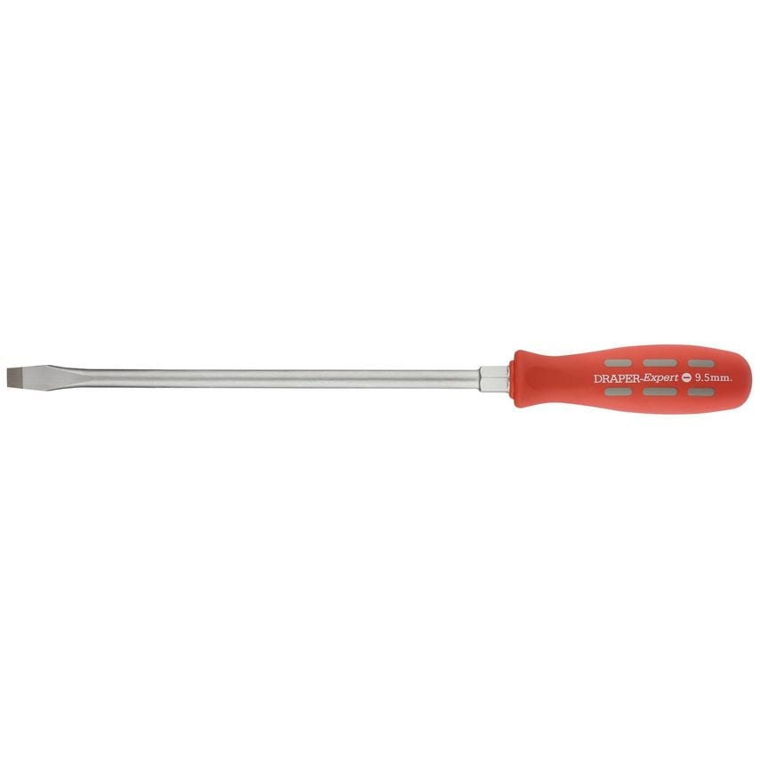 Plain Slot Flared Tip Long Pattern Mechanic's Screwdriver 9.5x250mm