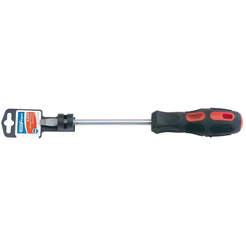 Plain Slot Flared Tip Screwdriver 8x150mm