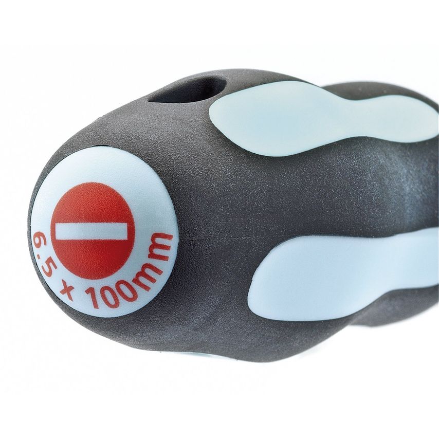 Plain Slot Soft Grip Screwdriver 6.5x100mm