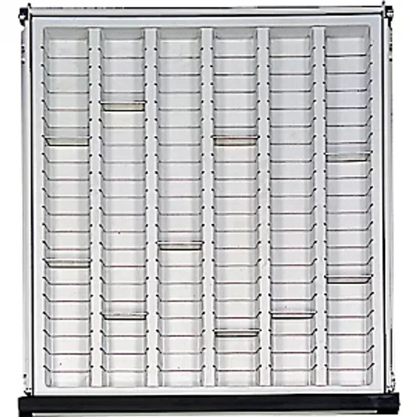 Plastic Insert Tray, For Drawer WxD 500 X 540mm, With 10 Compartment Dividers