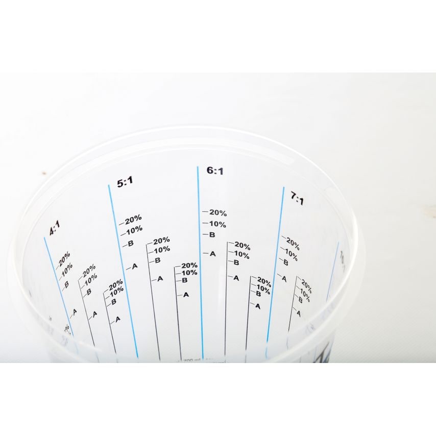 Plastic Paint Measuring Mixing Cups, 2300mL, 100pcs