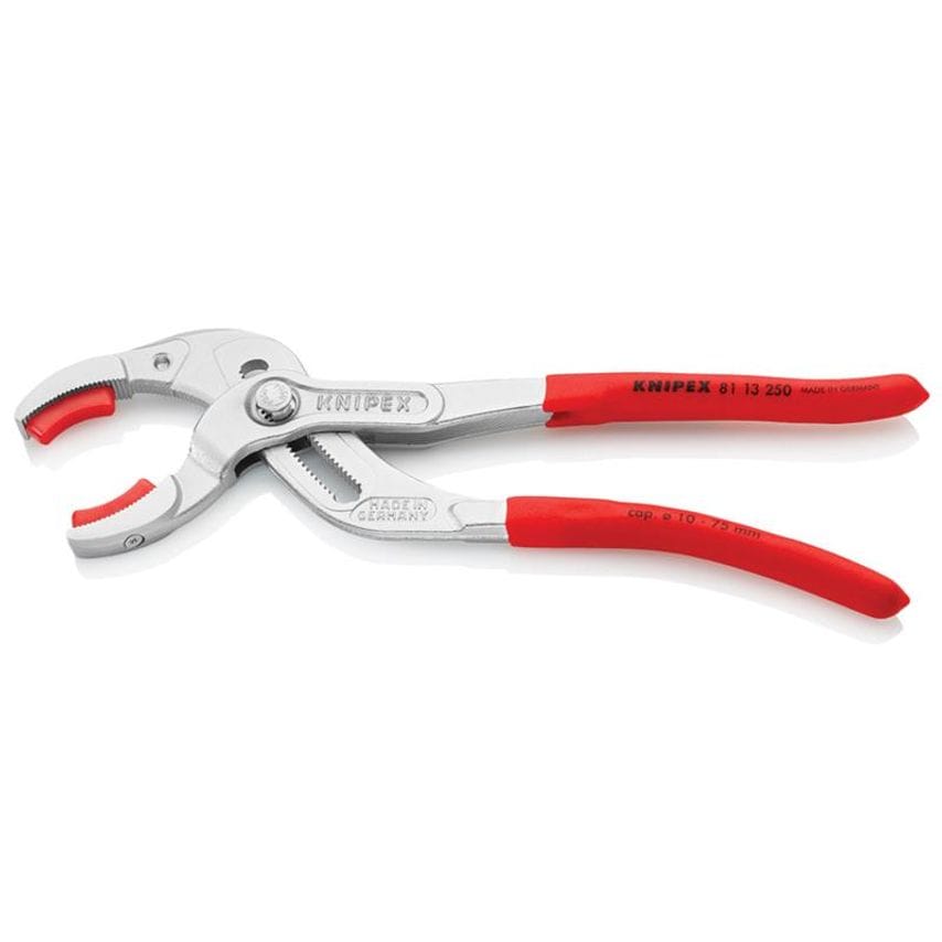 Plastic Pipe Grip Pliers Plastic Jaws Chrome 250mm - 75mm Capacity KPX8113250