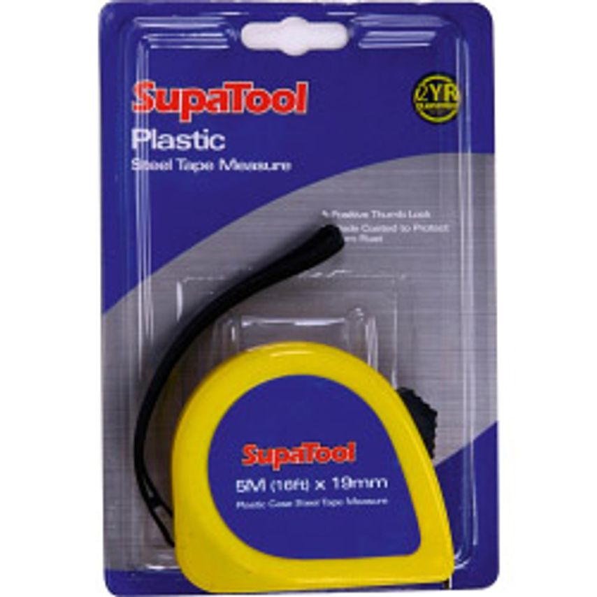 Plastic Tape Measure 5m x 19mm