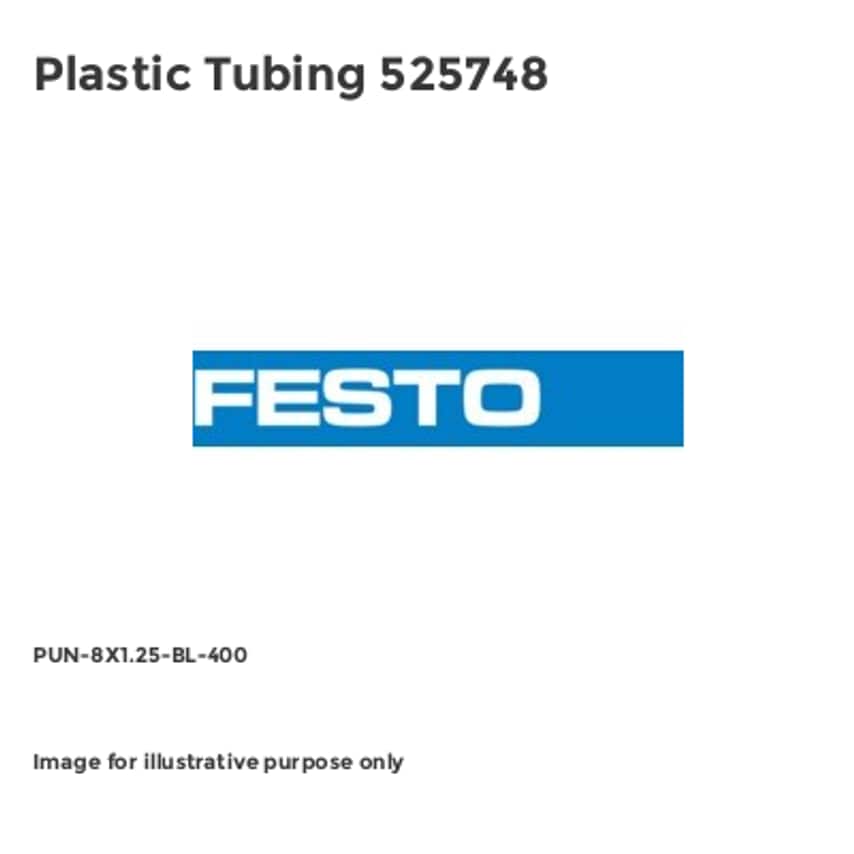 Plastic Tubing 525748 - PUN-8X1.25-BL-400