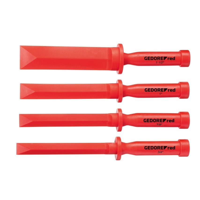 Plastic chisel set width 3/4-1.1/2 4pcs