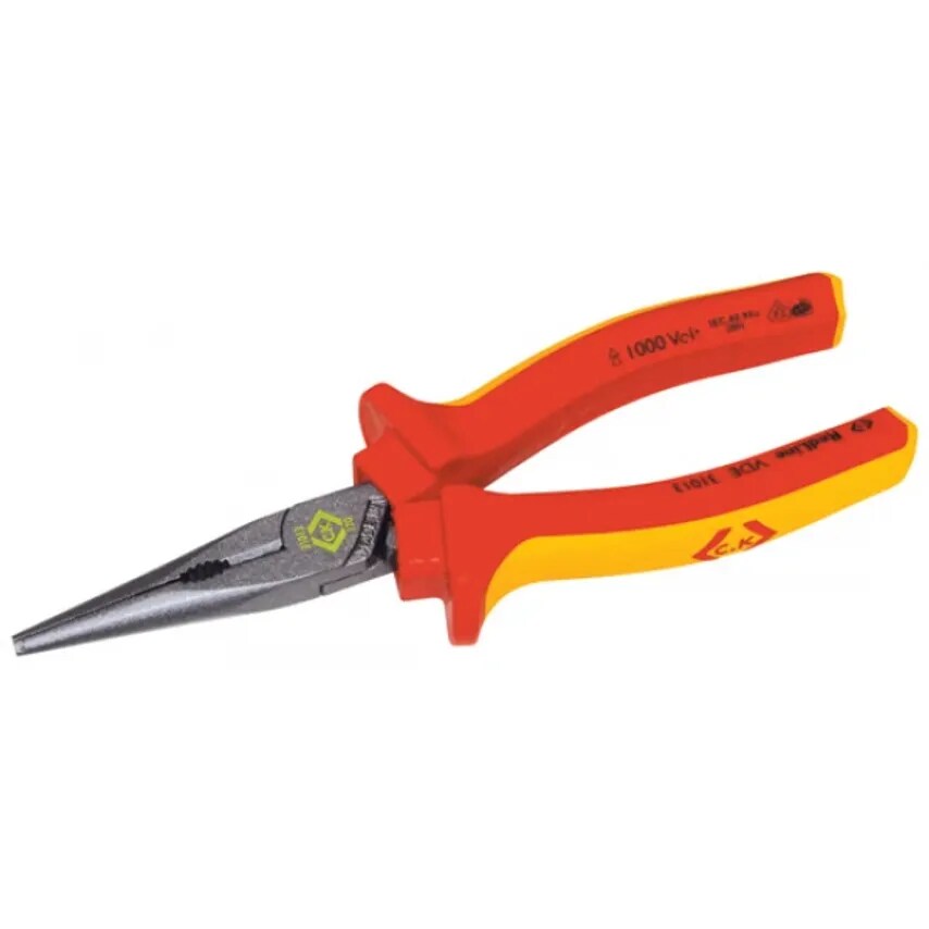 Pliers Snipe Nose Redline VDE 170mm Alloy Steel