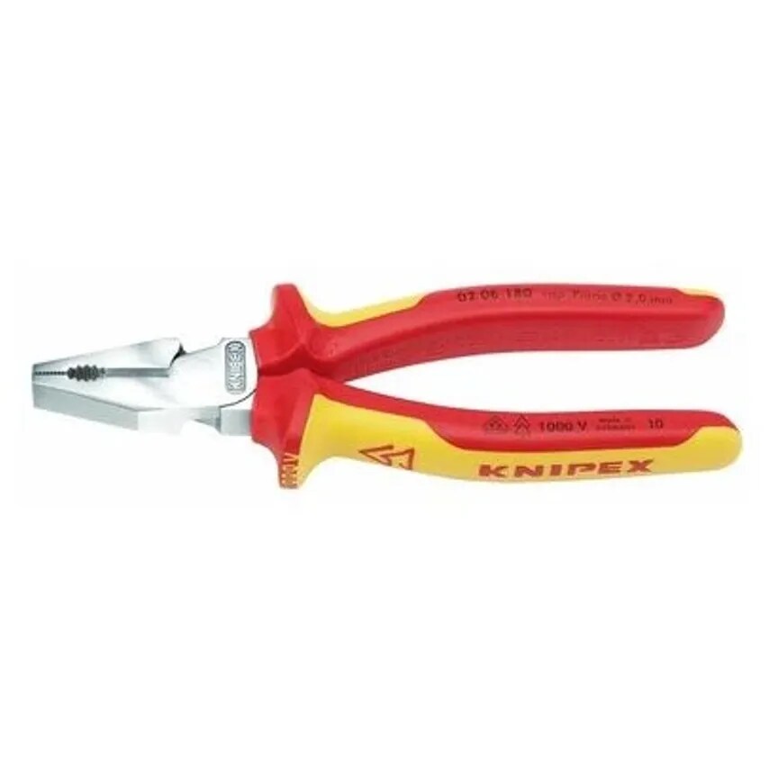 Pliers VDE High Leverage Comb 180mm Steel Fully Insl