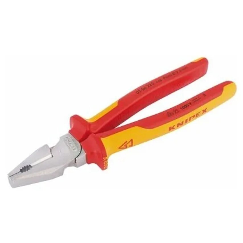 Pliers VDE High Leverage Comb 225mm Steel Fully Insl