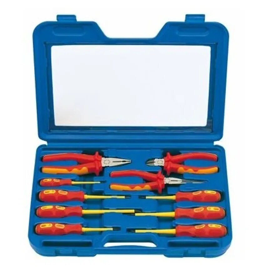 Pliers VDE Insulated 10 Piece Set Chrome Vanadium Steel