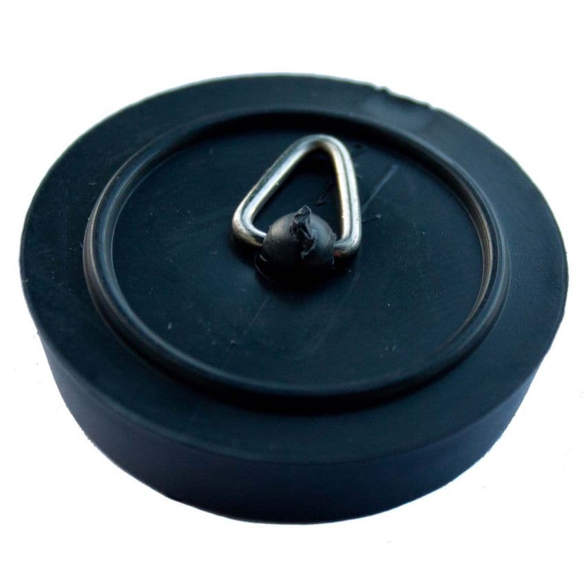 Plug Sink/Bath Polythene - Black 1 1/2"