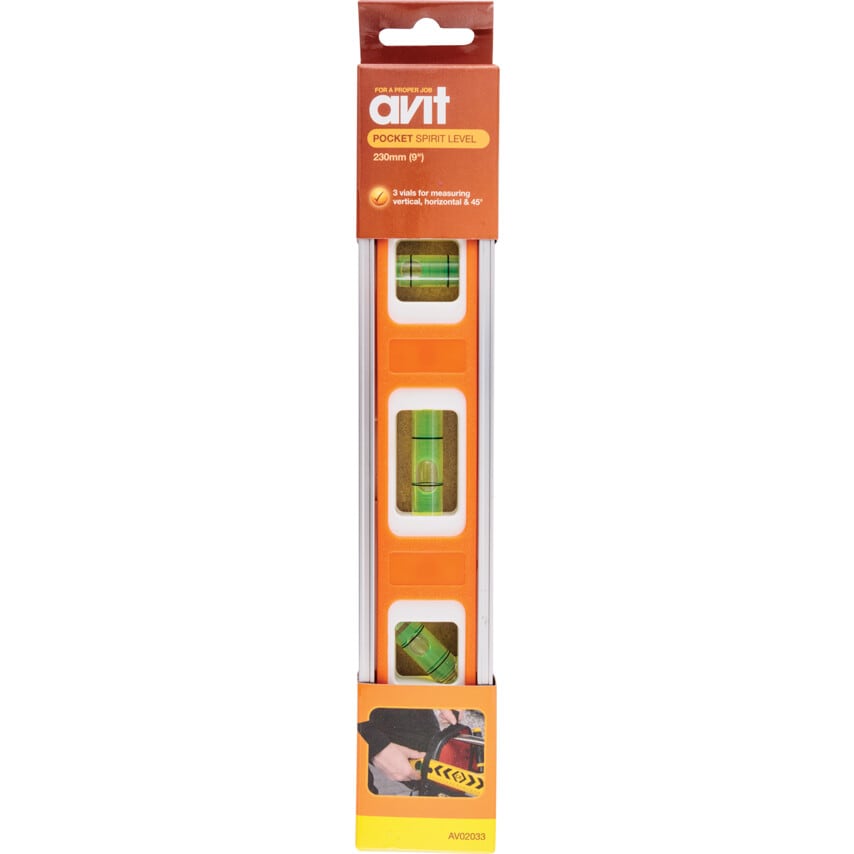 Pocket Spirit Level 230mm 9IN