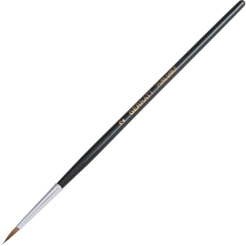 Point Sable Brush, Natural Bristle, No.2