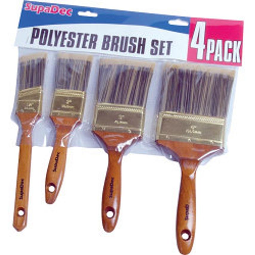 Polyester Brush Set of 4 Piece