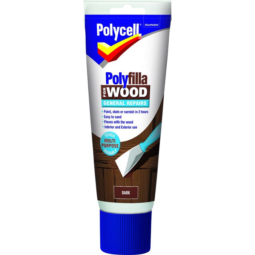 Polyfilla For Wood General Repairs Tube Dark 330g
