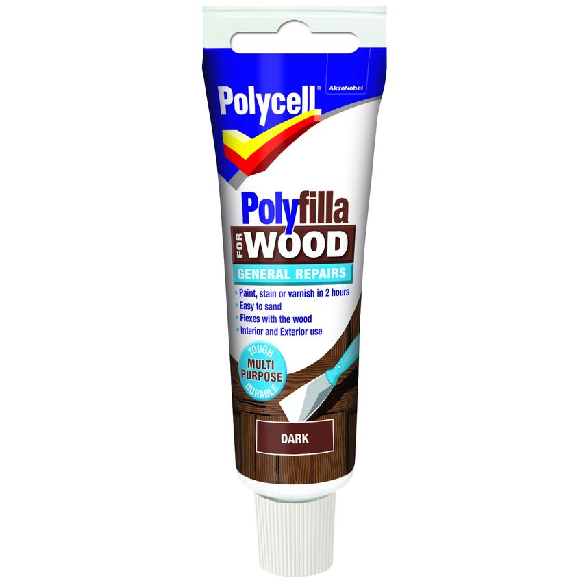 Polyfilla For Wood General Repairs Tube Dark 75g