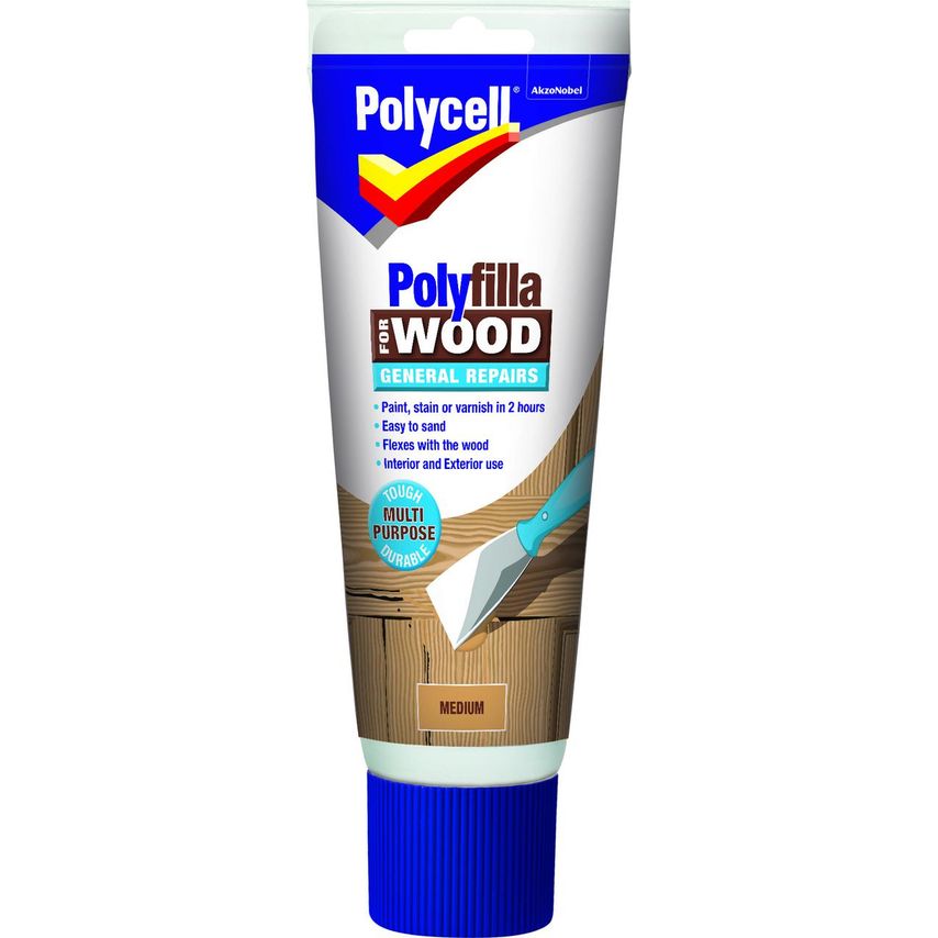 Polyfilla For Wood General Repairs Tube Medium 330g