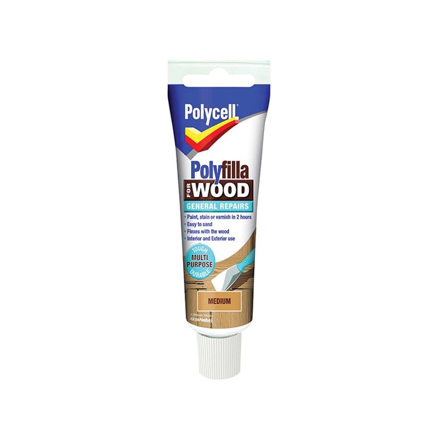Polyfilla For Wood General Repairs Tube Medium 330g PLCWGRM330