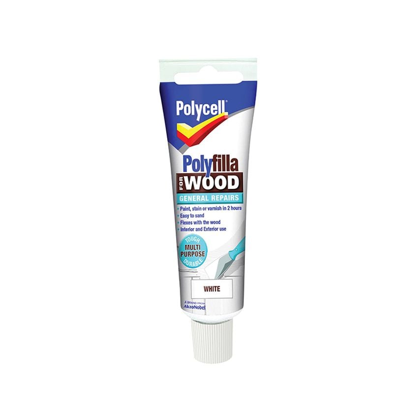 Polyfilla For Wood General Repairs Tube White 75g PLCWGRW75