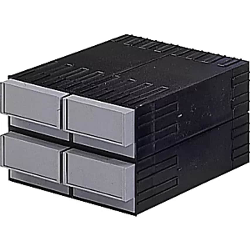 Polystyrene Combination Drawer System, With 4 Drawers 145mm, Grey