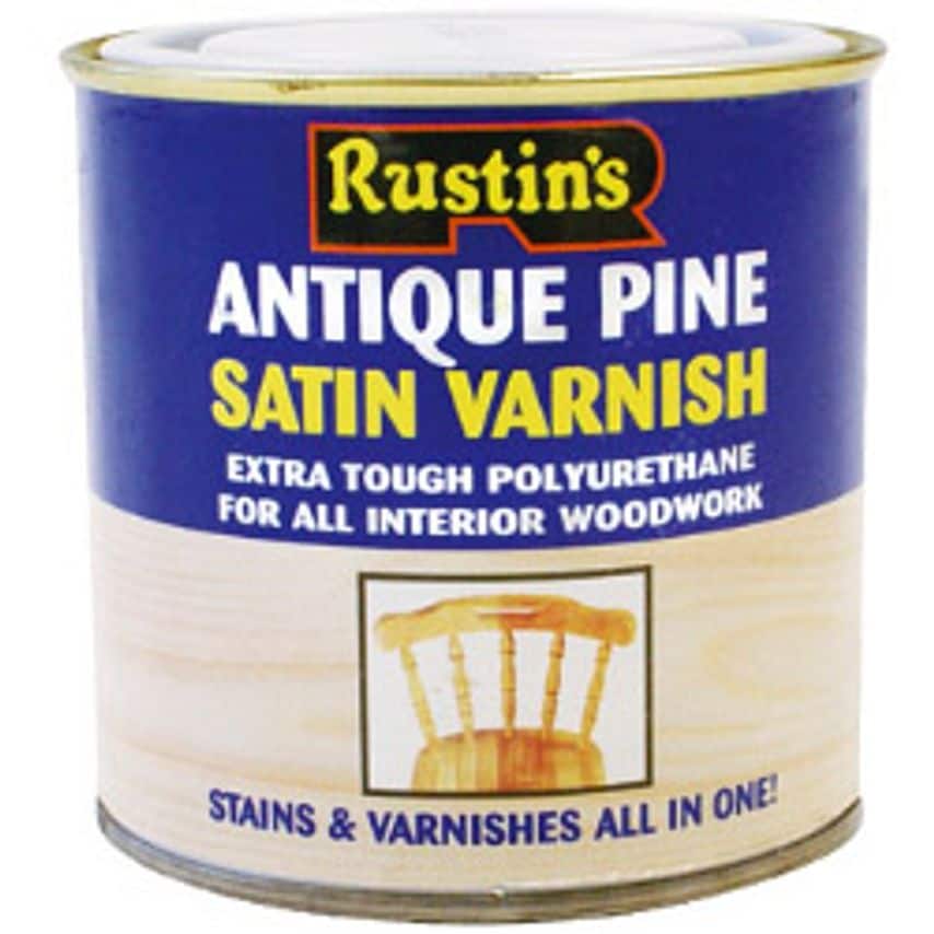 Polyurethane Satin Varnish 250ml Antique Pine