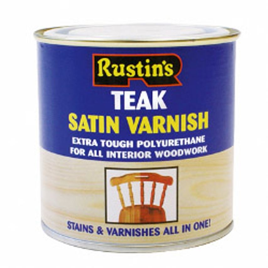 Polyurethane Satin Varnish 250ml Teak