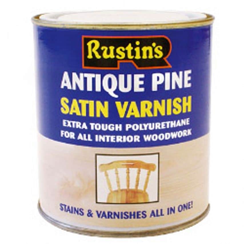 Polyurethane Satin Varnish 500ml Antique Pine