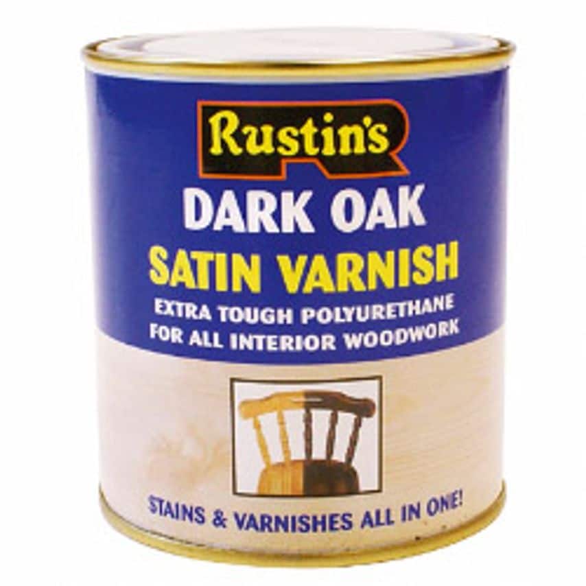 Polyurethane Satin Varnish 500ml Dark Oak