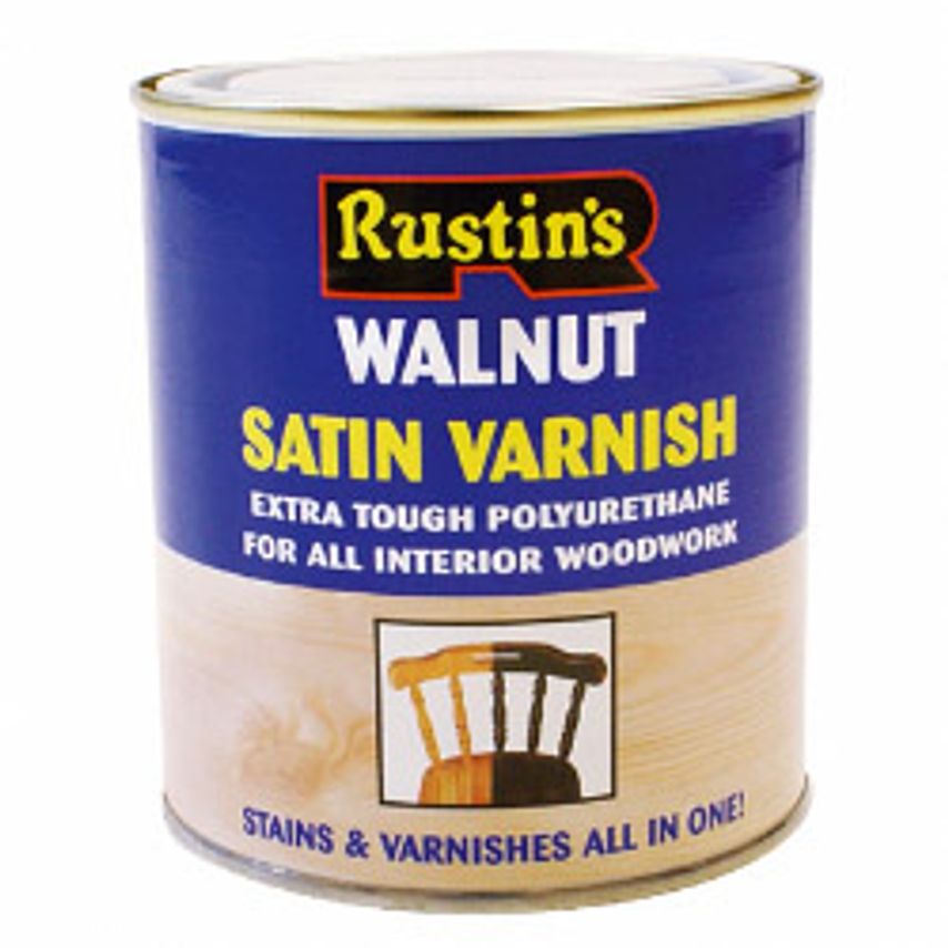 Polyurethane Satin Varnish 500ml Walnut