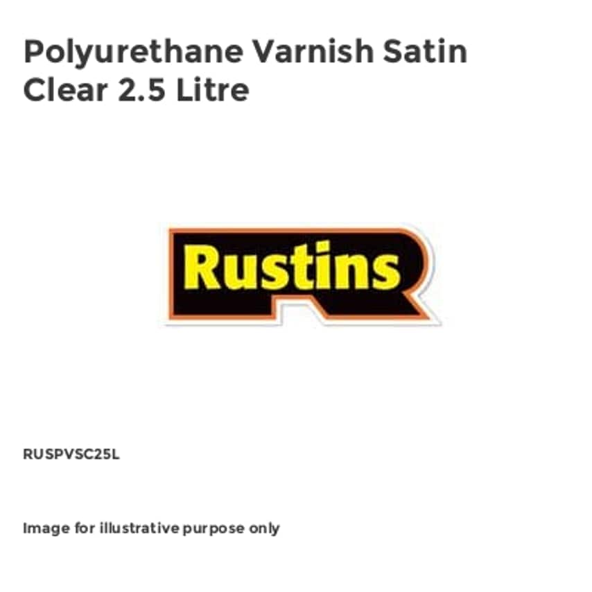 Polyurethane Varnish Satin Clear 2.5 Litre RUSPVSC25L