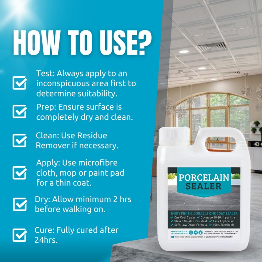 Porcelain Tile Sealer & Cleaner 5 +5 Liter Pack of 2