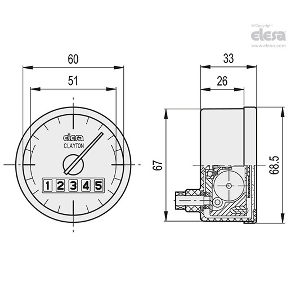 Position indicator-PW12-000.12(5)-D
