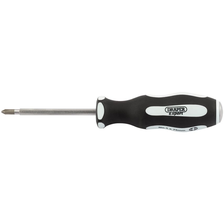 Pound Thru' Cross Slot Soft Grip Screwdriver No.1x75mm
