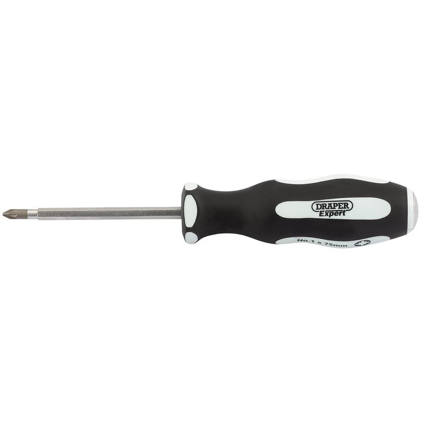 Pound Thru' PZ Type Soft Grip Screwdriver No.1x75mm