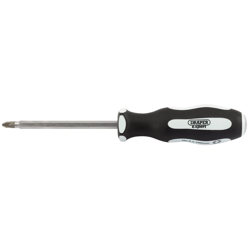Pound Thru' PZ Type Soft Grip Screwdriver No.2x100mm