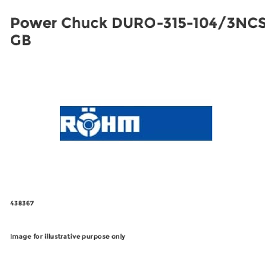 Power Chuck DURO-315-104/3NCSE GB