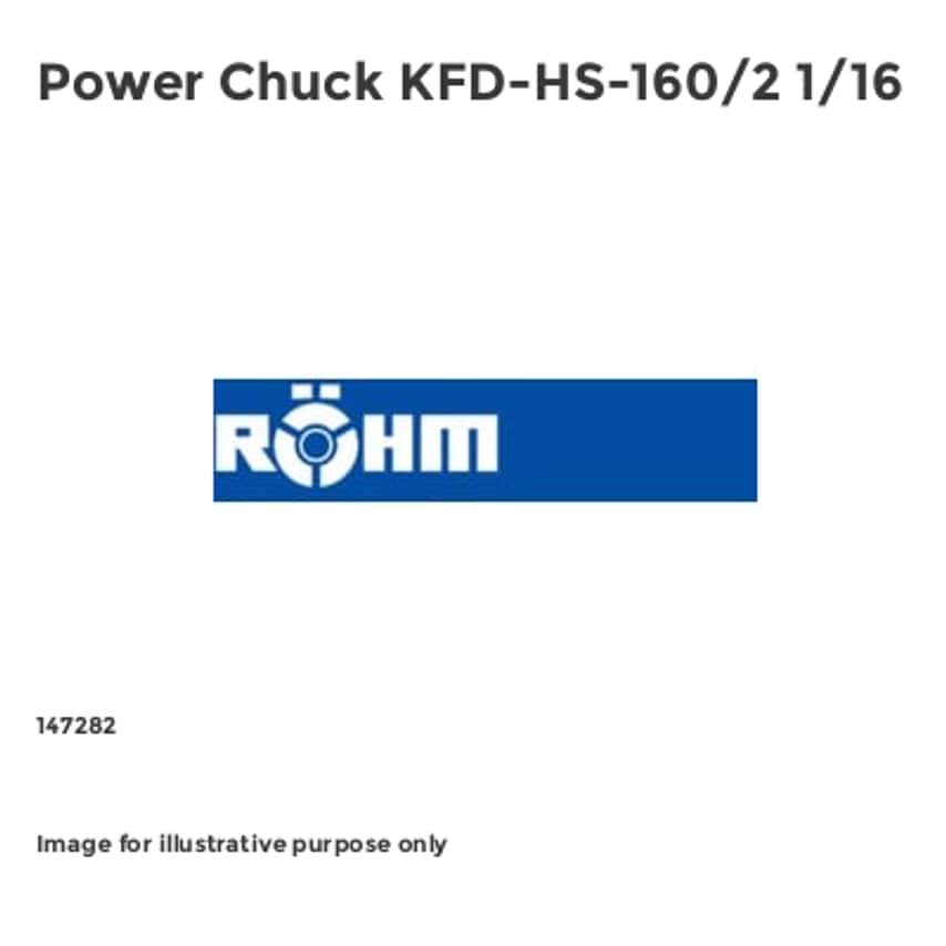 Power Chuck KFD-HS-160/2 1/16