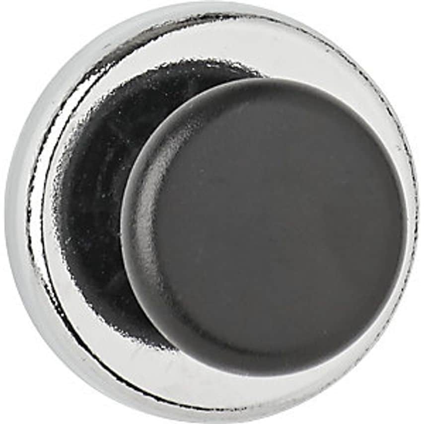 Power Magnet with Handle Knob Pack of 10 38 mm Holds 5 Kg Light Silver