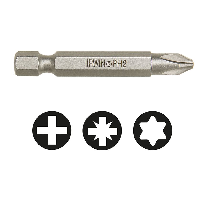 Power Screwdriver Bit Phillips PH2 70mm (Pack 1) IRW10504365