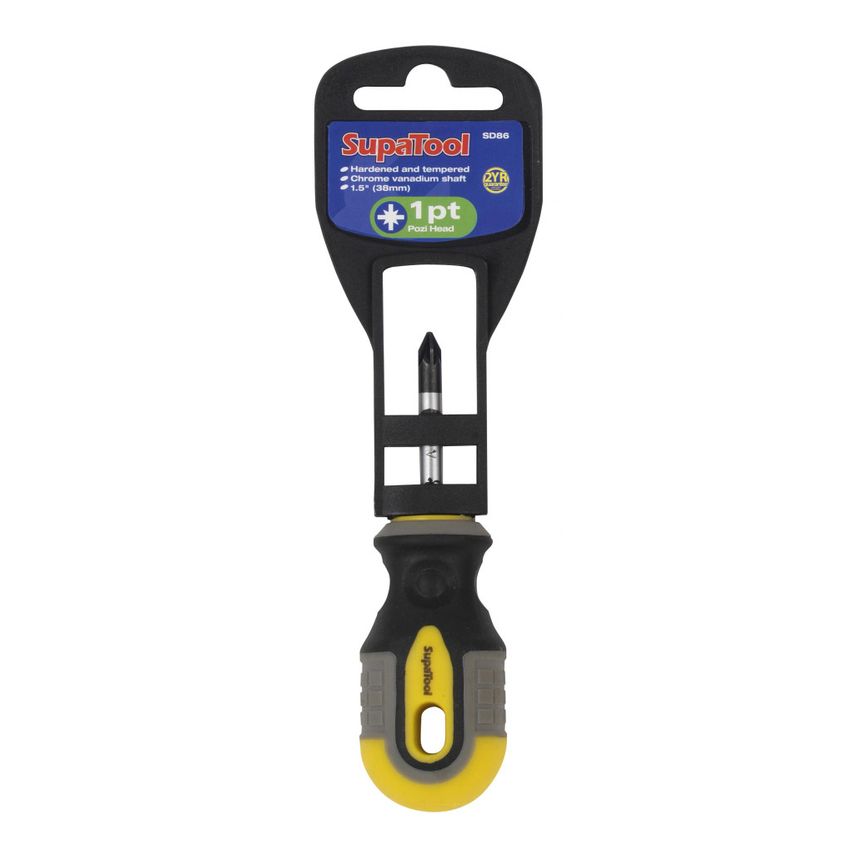 Pozi Head Stubby Screwdriver 38mm x 1pt