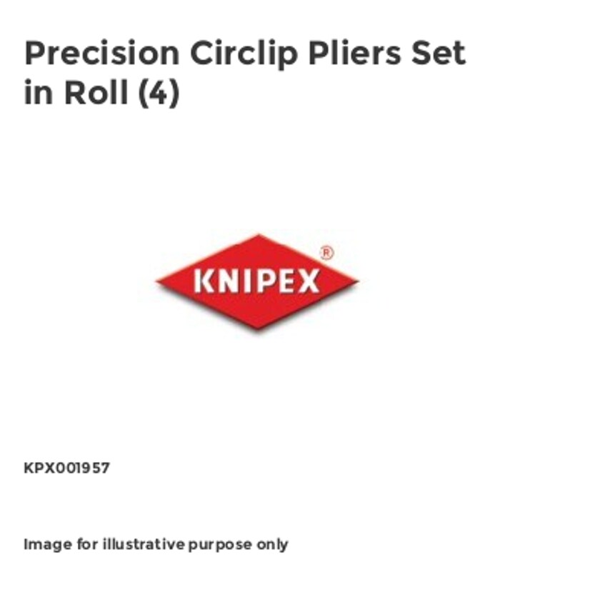 Precision Circlip Pliers Set in Roll (4)