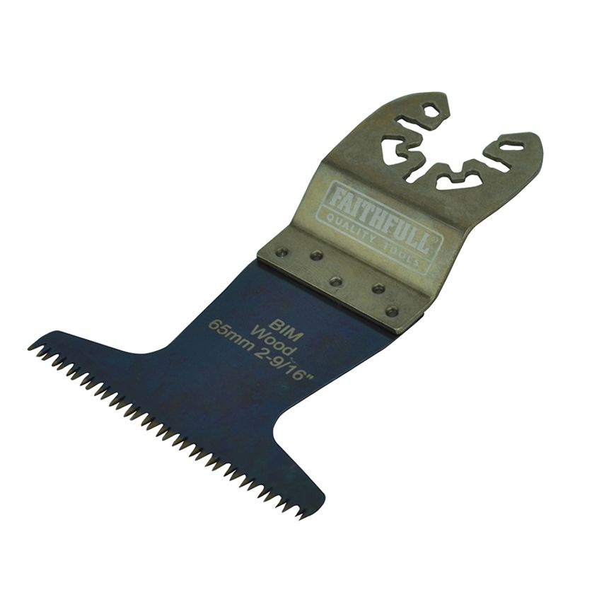 Premium Arc Cut Hardwood Bi-Metal Blade 65mm FAIMFHW65P
