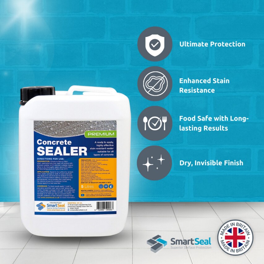 Premium Concrete Sealer 5 Liter Pack of 2