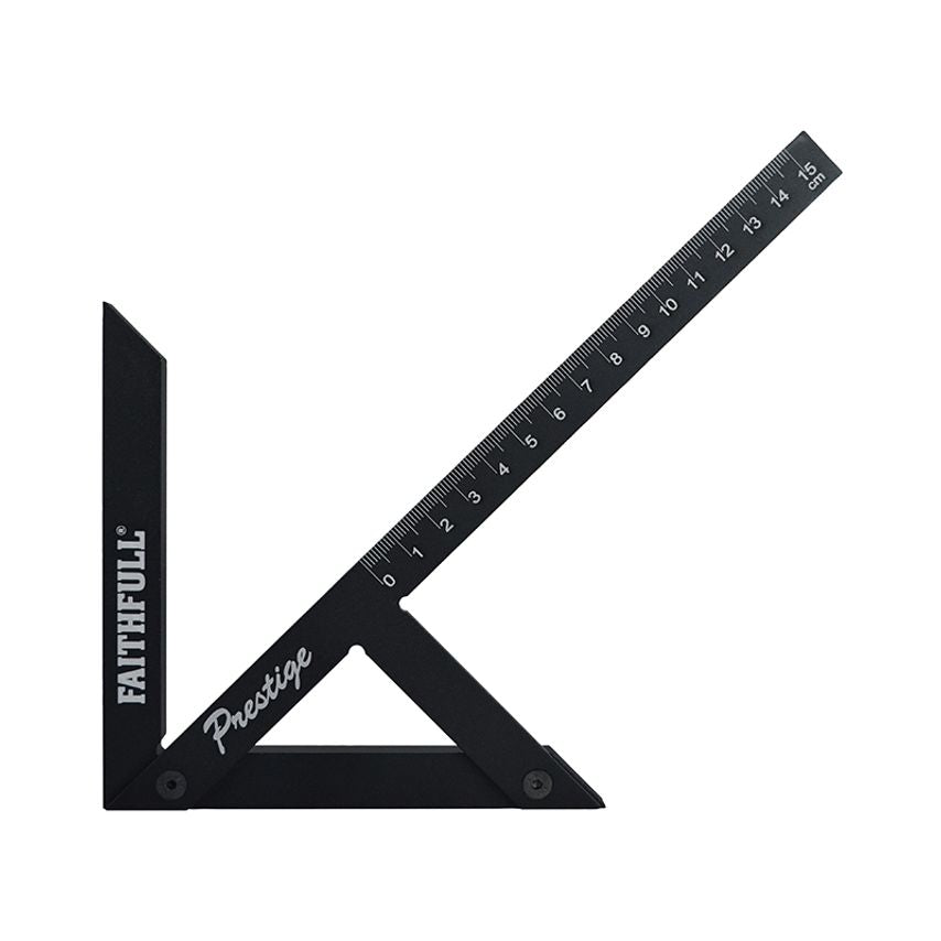 Prestige Centre Finder Gauge Black Aluminium 150mm FAICSQ15CNC