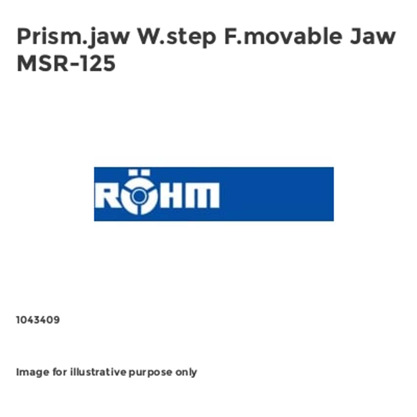 Prism.jaw W.step F.movable Jaw MSR-125