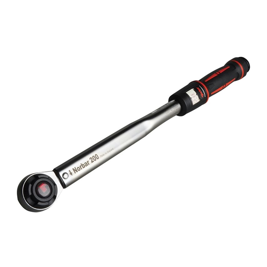 Pro 200 Adjustable Mushroom Head Torque Wrench 1/2in Drive 40-200Nm NOR15004