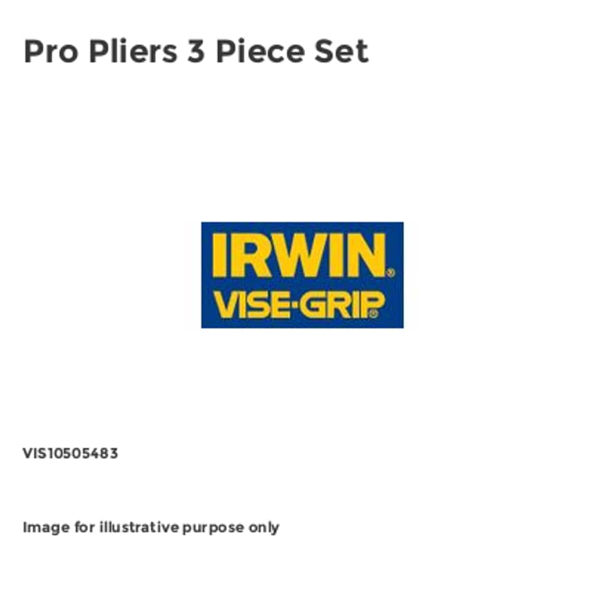 Pro Pliers 3 Piece Set