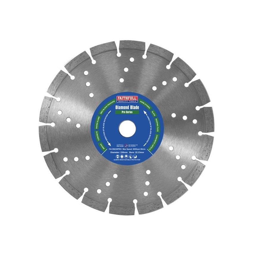 Professional Diamond Blade 230 x 22mm FAIDB230PRO